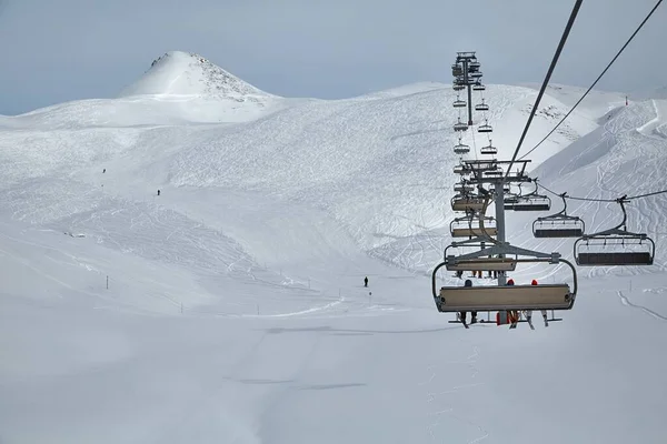 Skilift Den Bergen — Stockfoto