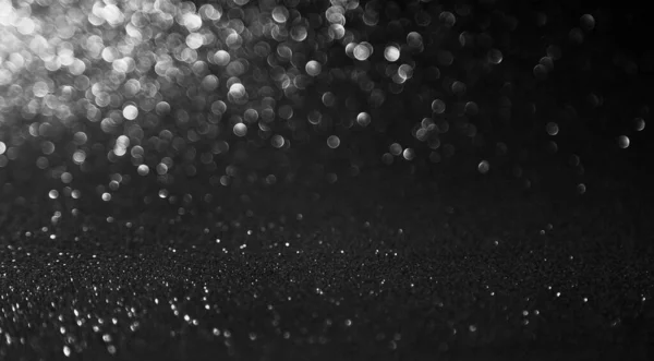 Texture Glitter Nero Con Scintille Uno Sfondo Scuro — Foto Stock