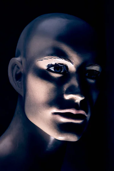 Portré Egy Gyönyörű Fekete Szemű Nőről — Stock Fotó