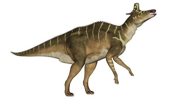 Візуалізація Динозавра Який Дивиться Камеру — стокове фото