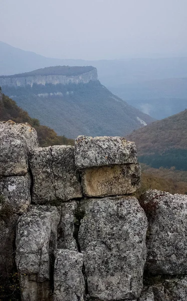 Каміння Криму Камені Гір Криму Видобуток Вапнякового Осаду — стокове фото