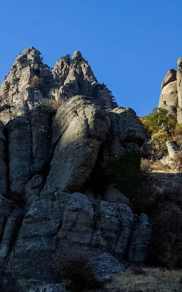Kameny Krymu Skály Krymských Skal Výstup Vápencového Sedimentu — Stock fotografie