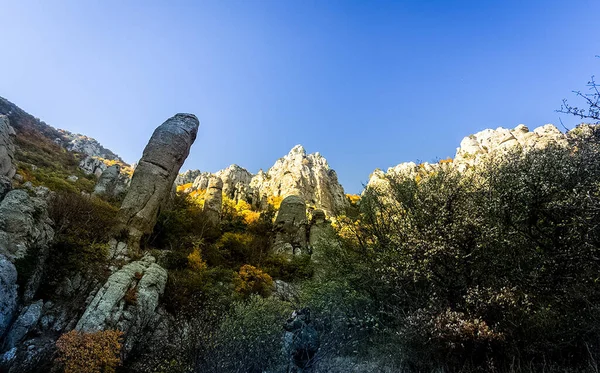 Kameny Krymu Skály Krymských Skal Výstup Vápencového Sedimentu — Stock fotografie