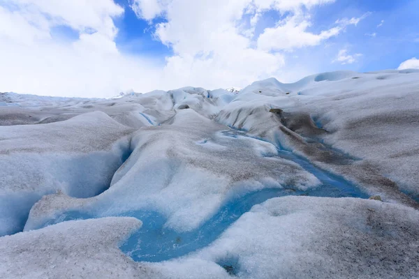 Perito Moreno冰川形成详细视图 阿根廷巴塔哥尼亚 — 图库照片