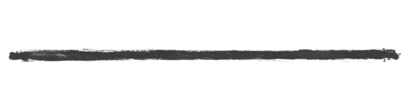 Lange Schwarze Linie Von Hand Mit Pinsel Oder Bleistift Bemalt — Stockfoto