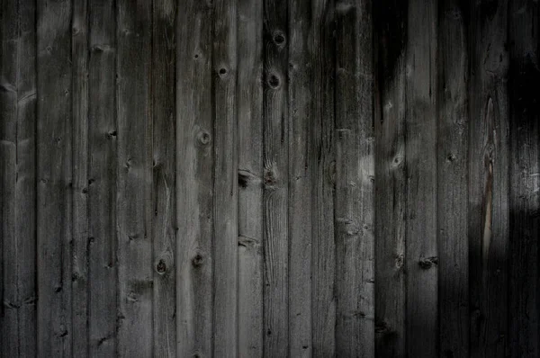 Rustique Noir Foncé Gris Planches Bois Fond — Photo