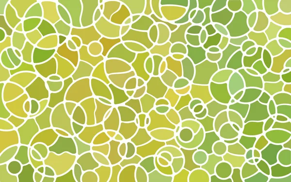 Abstrato Vetor Manchado Vidro Mosaico Fundo Verde Amarelo — Fotografia de Stock