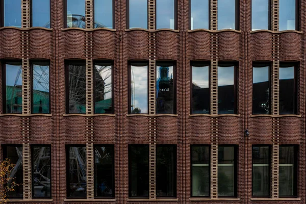 Reflejo Ciudad Cristal Edificio Industrial Histórico — Foto de Stock