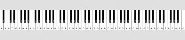 ピアノのキーボードのアイコン 音楽の象徴だ 楽器だ ベクターイラスト — ストック写真