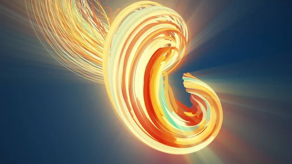 Spirale Abstraktes Element Aus Teilchen Computergeneriert Rendering Vortex Hintergrund — Stockfoto