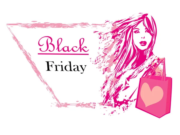 Black Friday Decorative Sale Card — Stock Photo, Image