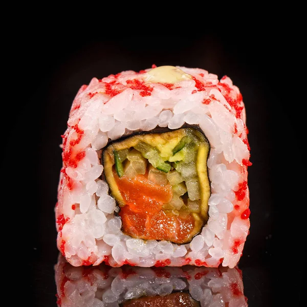 Sushi Con Salmón Aguacate — Foto de Stock