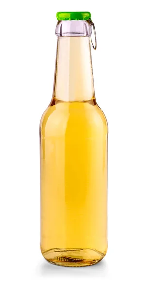 Butelka Piwa Izolowana Białym Tle — Zdjęcie stockowe