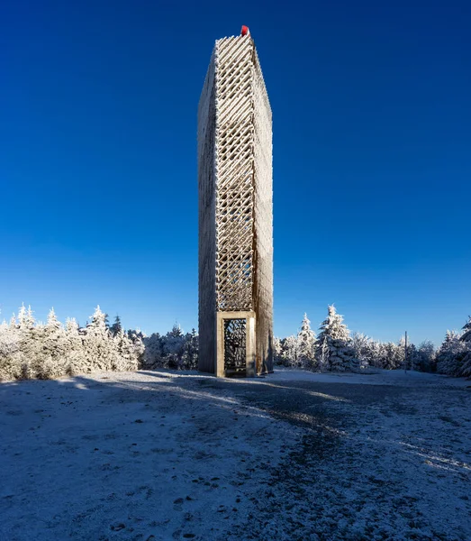 Wieża Widokowa Velka Destna Góry Orlickie Czechy Wschodnie Czechy — Zdjęcie stockowe