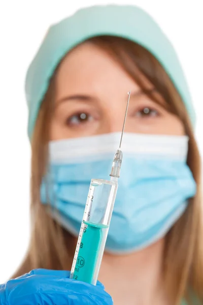 Coronavirus Vaccine Bottle Corona Virus Syringe Doctor Covid Covid Vaccines — Stock Photo, Image