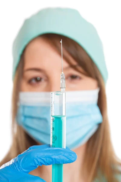 Coronavirus Vaccine Bottle Corona Virus Syringe Doctor Covid Covid Vaccines — Stock Photo, Image