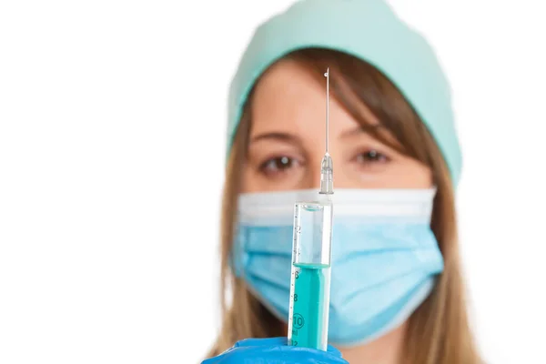 Coronavirus Vaccine Bottle Corona Virus Syringe Doctor Covid Covid Vaccines — Stock Photo, Image