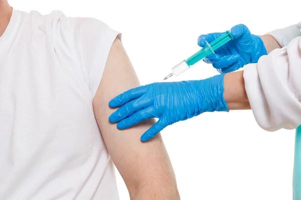 Vaccination Vacciner Seringue Vaccin Contre Coronavirus Corona Virus Infirmière Médecin — Photo