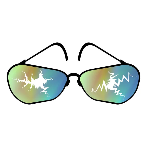 Solglasögon Ikonen Vektor Illustration — Stockfoto