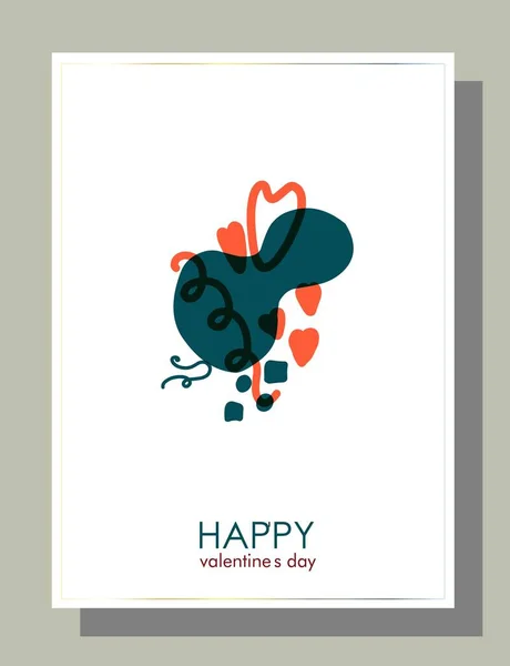 Abstracte Trending Valentines Dag Voor Web Achtergrond Ontwerp Moderne Trendy — Stockfoto