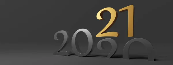 Año Nuevo 2019 Renderizado — Foto de Stock