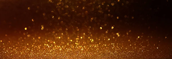 Altın Parıltılı Işıkların Soyut Arkaplanı — Stok fotoğraf