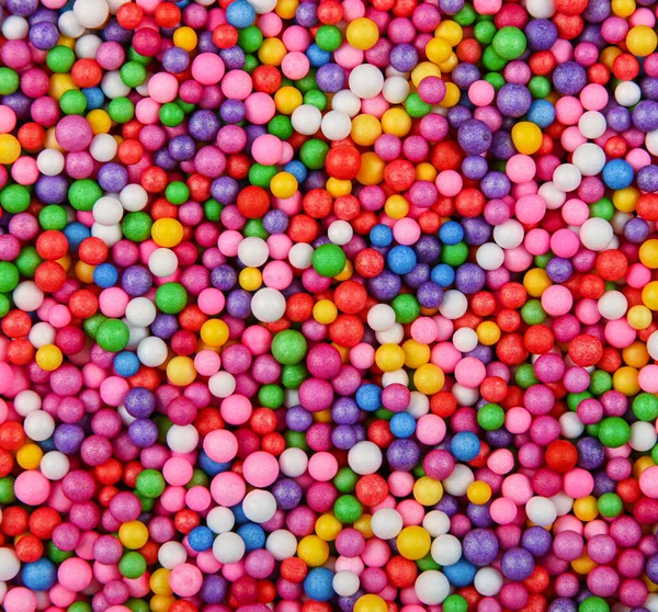 Abstract Background Texture Multicolor Expanded Polystyrene Balls Close — Stock Photo, Image