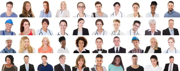 Professional People Uniform Collage Set Isolated — Stock Photo, Image