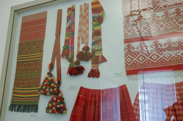 Традиционная Тайская Шелковая Ткань Тканью — стоковое фото