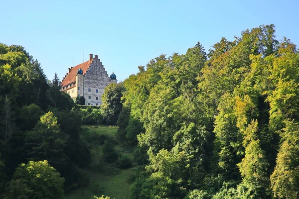 Vista Panorâmica Majestosa Arquitetura Medieval Castelo — Fotografia de Stock