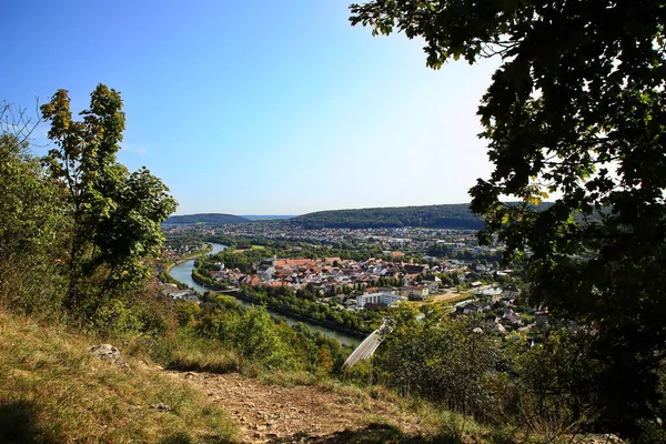 Kelheim Üzerinde Çeşitli Bakış Açılarıyla Panorama Yürüyüşü — Stok fotoğraf