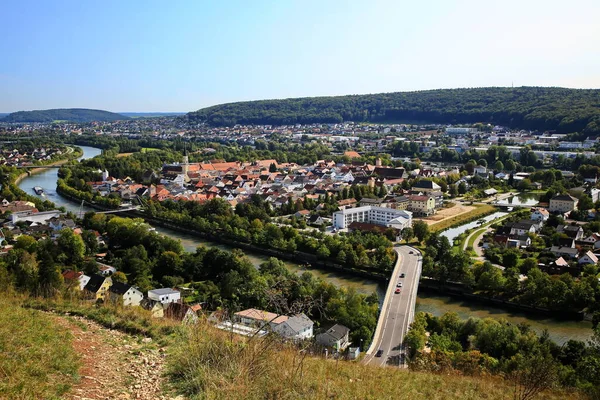 Panorama Caminhada Sobre Kelheim Com Vários Pontos Vista — Fotografia de Stock