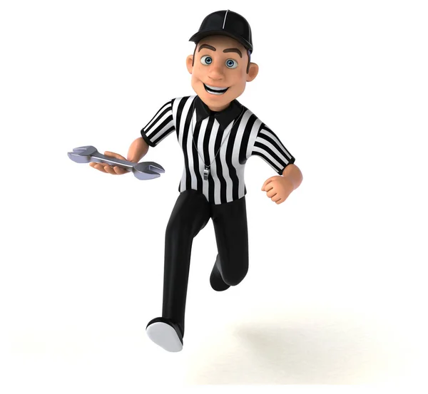 Fun Illustration Referee Ball — Stock Photo, Image
