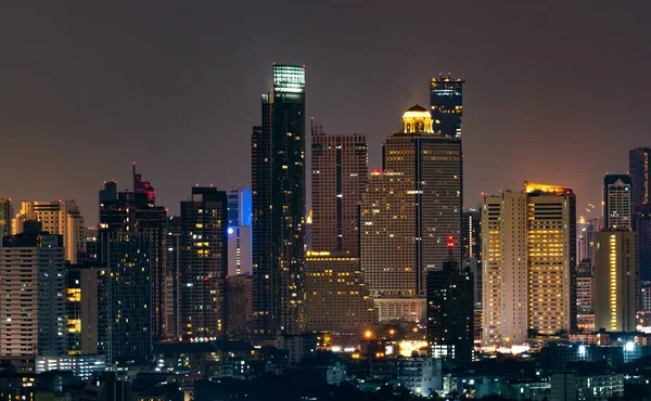 Cityscape Modern Building Night Modern Architecture Office Building Skyscraper Beautiful — Stock Photo, Image