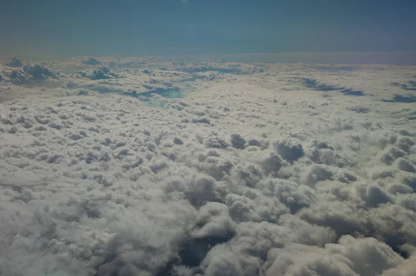 Cloudscape View Airplane Turkish Territory Turkey — Stock Photo, Image