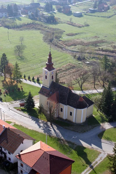 Iglesia Parroquial San Francisco Javier Vugrovec Croacia —  Fotos de Stock