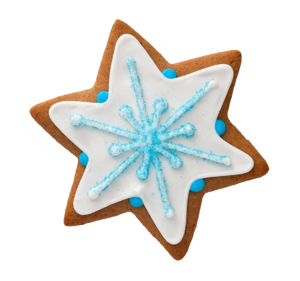 Gingerbread Cookie Isolated White Background — Stock Photo, Image