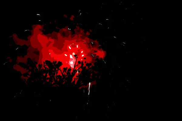 Абстрактний Фон Червоно Чорним Димом — стокове фото