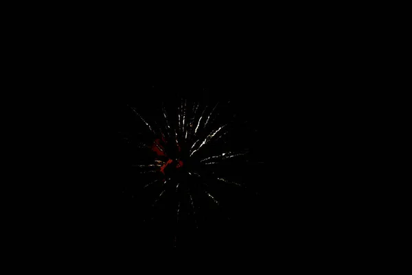 Fuochi Artificio Sfondo Nero — Foto Stock