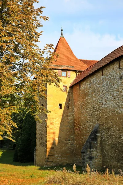 Régi Kastély Város Rothenburg Der Tauber Bajorország Németország — Stock Fotó