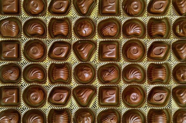 Chocolate Candies White Background — Stock Photo, Image