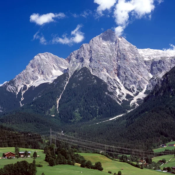 Vista Panorâmica Paisagem Majestosa Dos Alpes — Fotografia de Stock