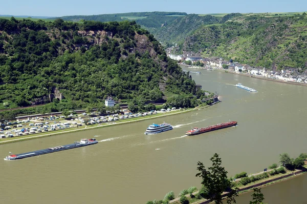 Blick Von Der Loreley Rhein — Stockfoto