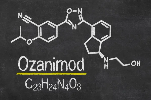 Fórmula Química Esboço Quadro Negro — Fotografia de Stock