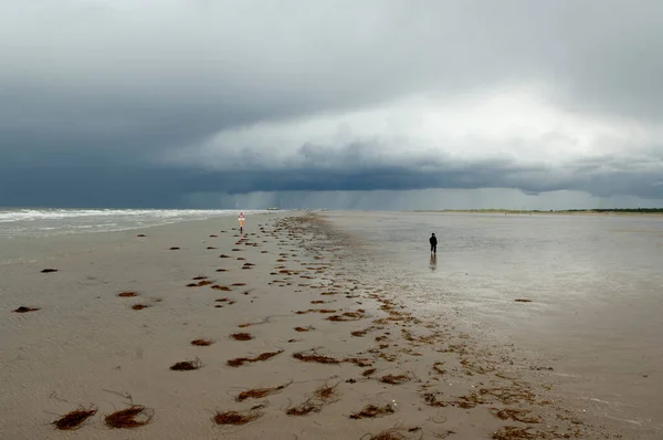 Gewitter Kueste Meer Molhado — Fotografia de Stock