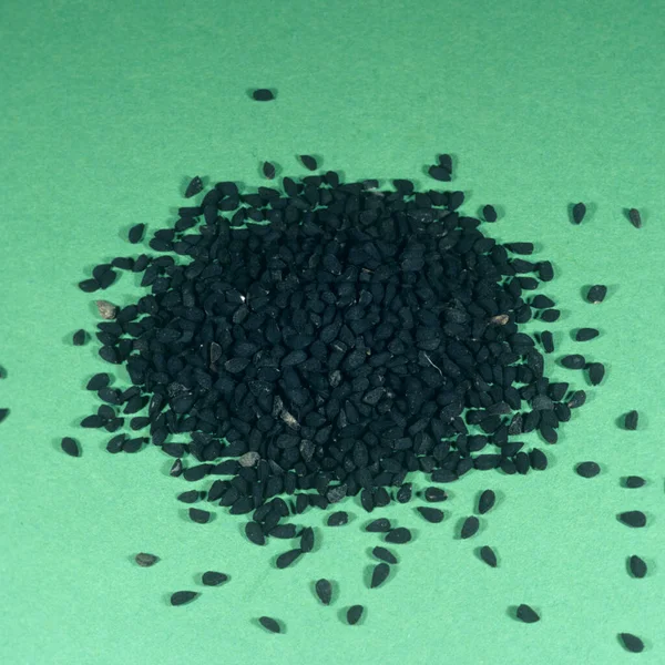 Close Black Sesame Seeds — стоковое фото