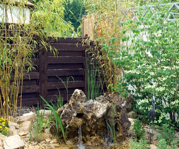 Vieux Banc Bois Dans Parc — Photo