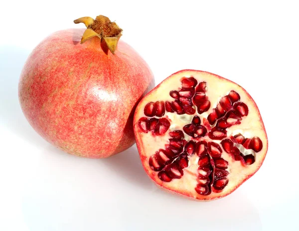 Granatapfel Punica Granatum Exotische Frucht Exotisch Suedfrucht — Fotografia de Stock