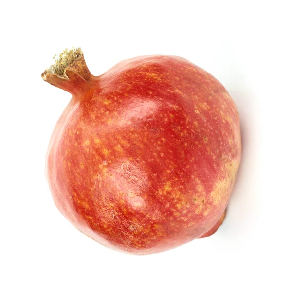 Ripe Granaatappel Fruit Geïsoleerd Witte Achtergrond — Stockfoto