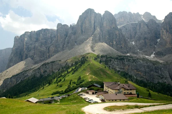 Vista Panoramica Bellissimo Paesaggio Alpino — Foto Stock